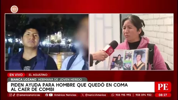 Cae de combi en movimiento y queda en coma; ocurrió en Ate/ América Noticias Cae de combi en movimiento y queda en coma; ocurrió en Ate/ América Noticias