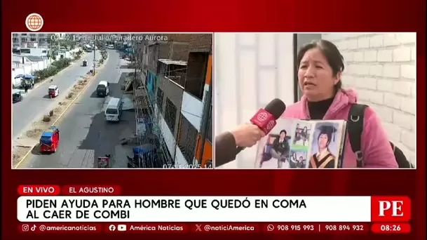 Ate: joven en coma tras caer de combi en movimiento; chofer no lo auxilió y sigue libre/ América Noticias Ate: joven en coma tras caer de combi en movimiento; chofer no lo auxilió y sigue libre/ América Noticias