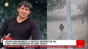 Joven desaparece tras fiesta a pocos metros de su casa en Huánuco. Foto y video: América Noticias