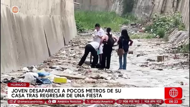Joven desaparece tras fiesta a pocos metros de su casa en Huánuco. Foto: América Noticias Joven desaparece tras fiesta a pocos metros de su casa en Huánuco. Foto: América Noticias