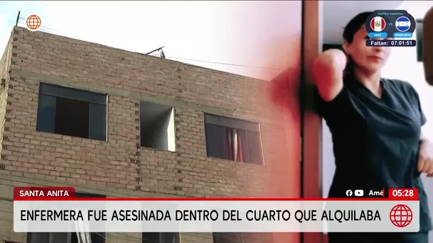 Joven enfermera es hallada sin vida en Santa Anita. Foto: América Noticias