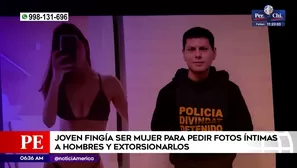 Joven fingía ser mujer para extorsionar a víctimas. Foto y video: América Noticias