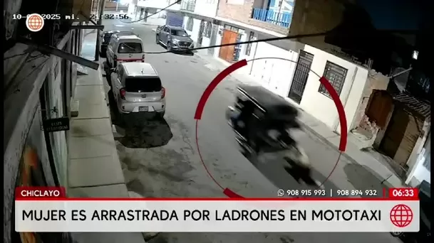 Joven es arrastrada por ladrones en mototaxi en Chiclayo/ América Noticias Joven es arrastrada por ladrones en mototaxi en Chiclayo/ América Noticias