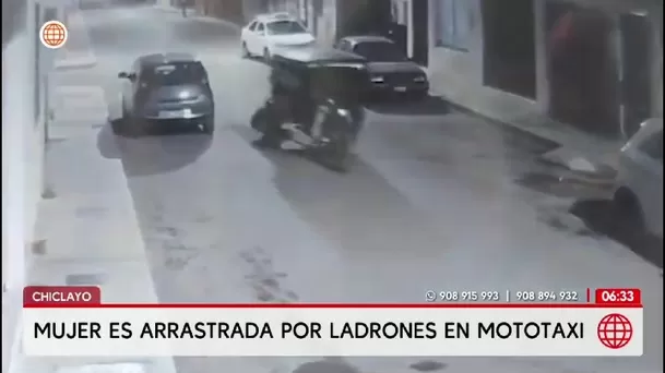 Chiclayo: Joven es arrastrada por mototaxi al intentar recuperar su celular/ América Noticias Chiclayo: Joven es arrastrada por mototaxi al intentar recuperar su celular/ América Noticias