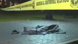 Joven fue asesinado en medio del parque Neptuno en el Centro de Lima / Fuente: América Noticias