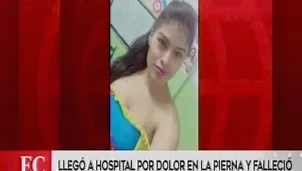 Fue llevada al hospital por un fuerte dolor en la pierna izquierda