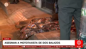 Joven mototaxista es asesinado a tiros en Surco por sicarios. Foto y video: América TV