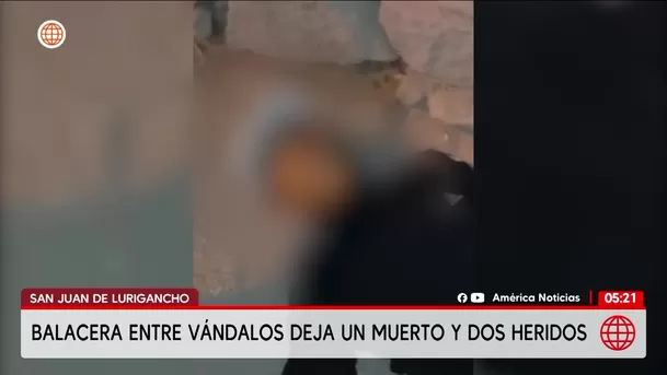 Joven muere en balacera de San Juan de Lurigancho. Foto: América Noticias