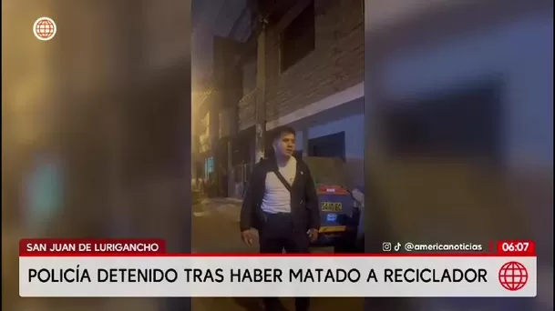 Policía mata a joven recolector de plásticos en San Juan de Lurigancho/ América Noticias Policía mata a joven recolector de plásticos en San Juan de Lurigancho/ América Noticias