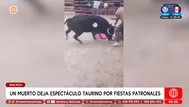 Joven murió tras ser embestido por toro en espectáculo en Áncash