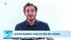 Joven narra violación en video