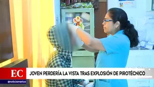 Joven deberá pasar por cirugía ocular. Foto: captura de TV