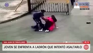 Joven se enfrenta a ladrón que intentó asaltarlo en SJM