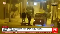Joven tiró su celular a la casa de su vecina para evitar robo en Chosica. Foto y video: América Noticias