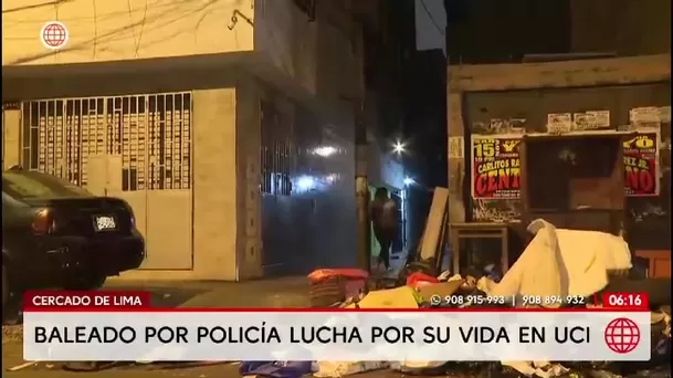 Joven en UCI por disparo de policía en Cercado de Lima/ América Noticias Joven en UCI por disparo de policía en Cercado de Lima/ América Noticias