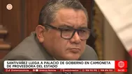 Juan José Santiváñez usó camioneta de proveedora del Estado