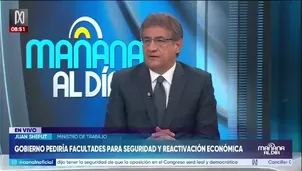 Ministro de Trabajo, Juan Sheput, descarta reducción de feriados, defiende aumento de la remuneración mínima y anuncia cambios en EsSalud./ Video: Canal N