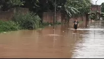 Desborde en Juanjuí deja damnificados. Foto: América Noticias