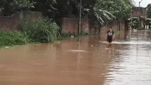 Desborde en Juanjuí deja damnificados. Foto: América Noticias