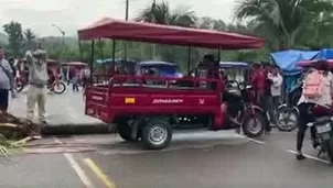 Desde hace algunas horas, la vía se encuentra bloqueada, generando el varado de más de un centenar de vehículos en la zona. / Video: Canal N