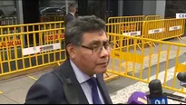 Germán Juárez Atoche se pronunció sobre las declaraciones del expresidente durante el juicio. / Video: Canal N