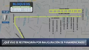 Desvíos por los Panamericanos. Foto: Canal N