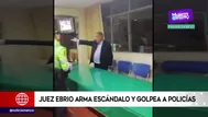 Juez ebrio golpeó a policía y armó escándalo en una comisaría