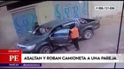 Juliaca: captan asalto a pareja y el robo de su camioneta