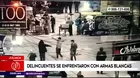 Juliaca: Delincuentes se enfrentaron con armas blancas