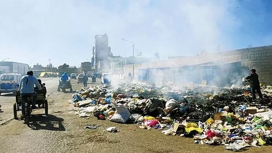 Basura acumulada en Juliaca. Foto: Difusión