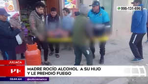 Madre prendió fuego a su hijo en Juliaca. Foto y video: América Noticias