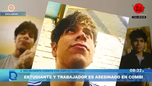 Julinho Sandoval, joven prometedor, asesinado a balazos en asalto. Foto y video: América TV