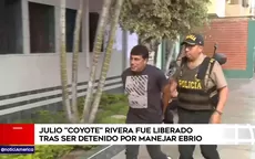 Julio 'Coyote' Rivera fue liberado tras ser detenido por conducir ebrio - Noticias de paolo-hurtado