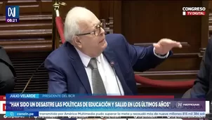 Julio Velarde criticó la política de salud y educación en Perú. Foto y video: Canal N