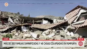 Más de 300 familias damnificadas y 48 casas colapsadas en Junín tras sismo. Foto y video: América Noticias