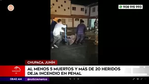 Incendio en penal de Huancayo deja al menos 5 muertos. Foto y video: América Noticias