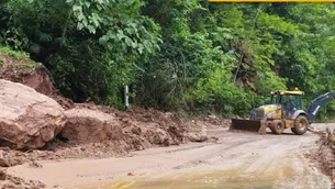 Deslizamiento afectó el sector de Monterrico en Mazamari, provincia de Junín / Foto: Provías