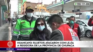 Regidora fue agredida con lejía.