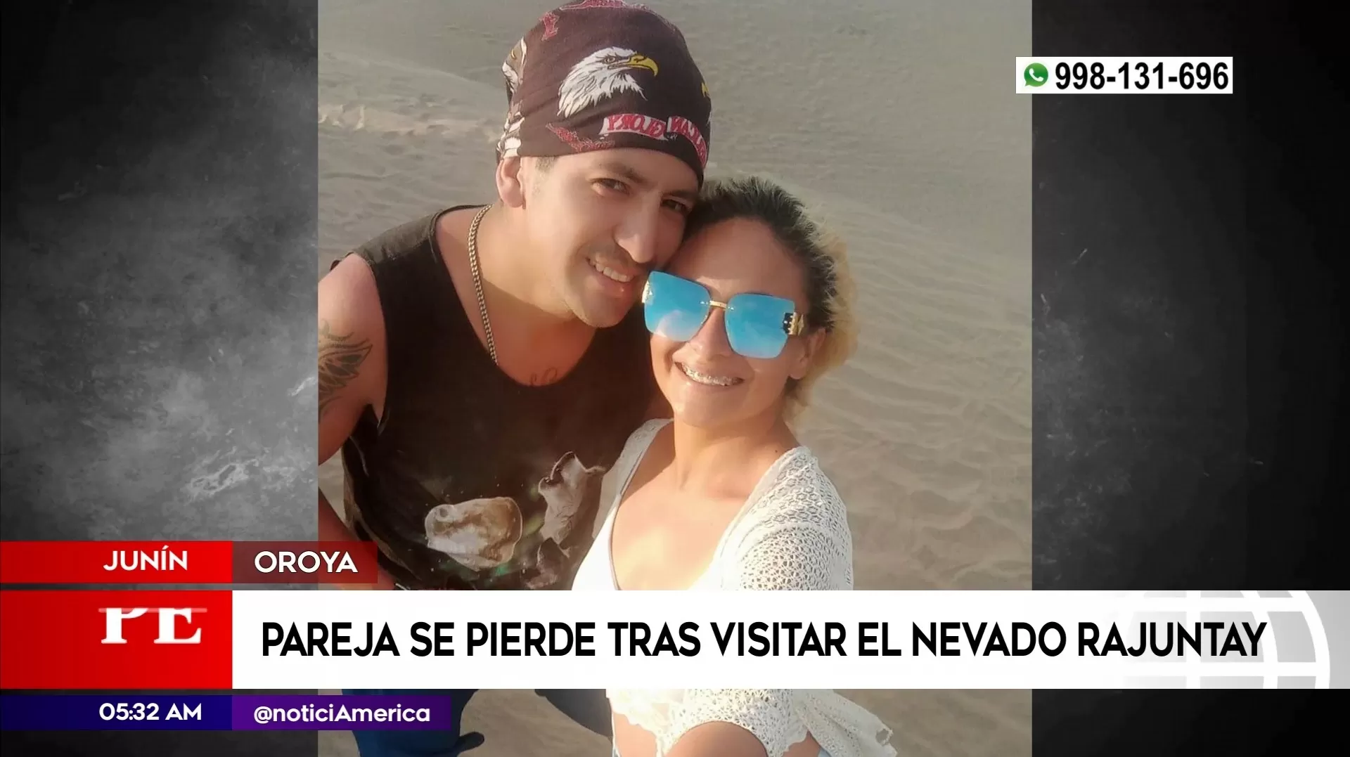 Pareja desapareció en Junín. Foto: América Noticias