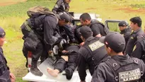 Policías fueron agredidos en Tayacaja. Foto: Andina