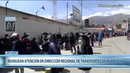 Junín: Reanudan atención en Dirección Regional de Transportes de Huancayo