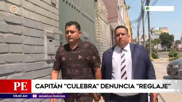Capitán Culebra denuncia reglaje. Foto: América Noticias