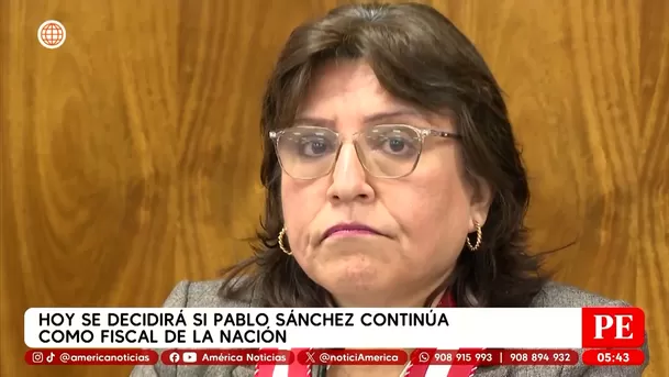 Junta de fiscales decidirá hoy permanencia de Pablo Sánchez. Foto: América Noticias