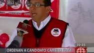 Jurado Electoral del Santa ordena a candidato Cacha retirar publicidad electoral