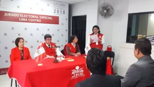 El JEE Lima Centro fue uno de los que proclamó los resultados. Foto: JNE