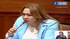 Karelim López y congresista Vergara tuvieron altercado durante sesión de la Comisión de Fiscalización