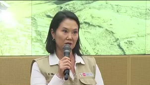 Keiko Fujimori advierte que fenómeno de El Niño será dramático. Foto y video: Canal N