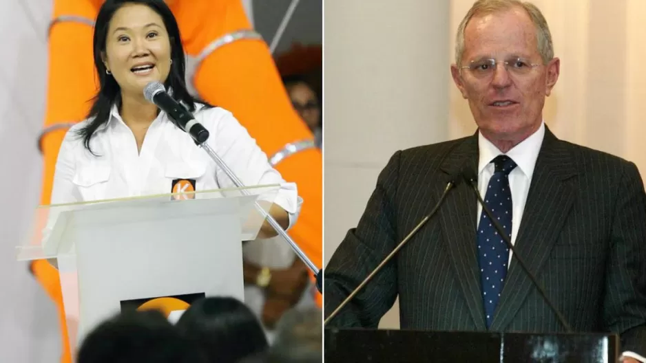 Keiko Fujimori y PPK, candidatos presidenciales. Foto: tvperu.gob.pe