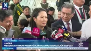 Keiko Fujimori anuncia plan educativo a cinco años: Promete construir 2,000 colegios e implementar internet satelital