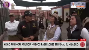 La presidenta Keiko Fujimori llegó a Trujillo para inspeccionar el penal El Milagro, uno de los establecimientos penitenciarios más críticos del país, donde anunció la implementación de un programa de recompensas dirigido a internos./ Video: América Noticias